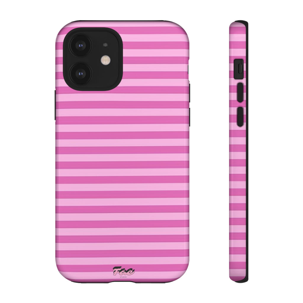 Pink striped case