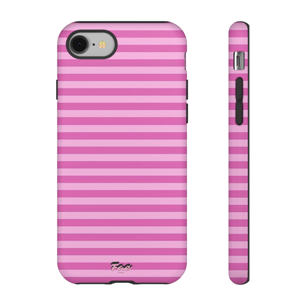 Pink striped case