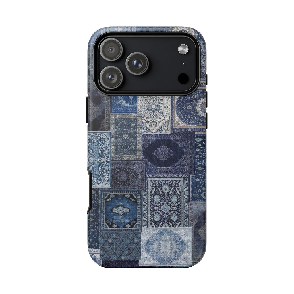 Blue Persian Rug Case (collage)