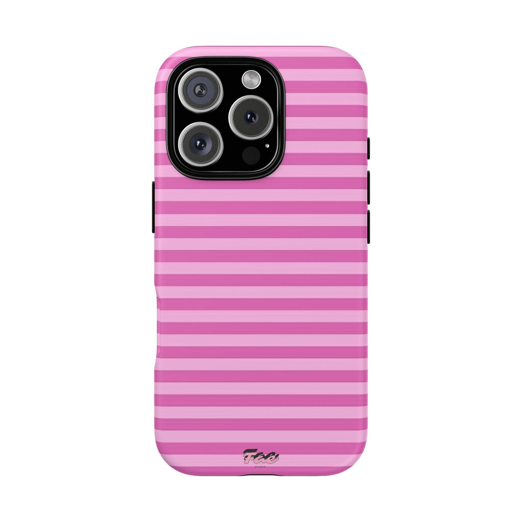 Pink striped case