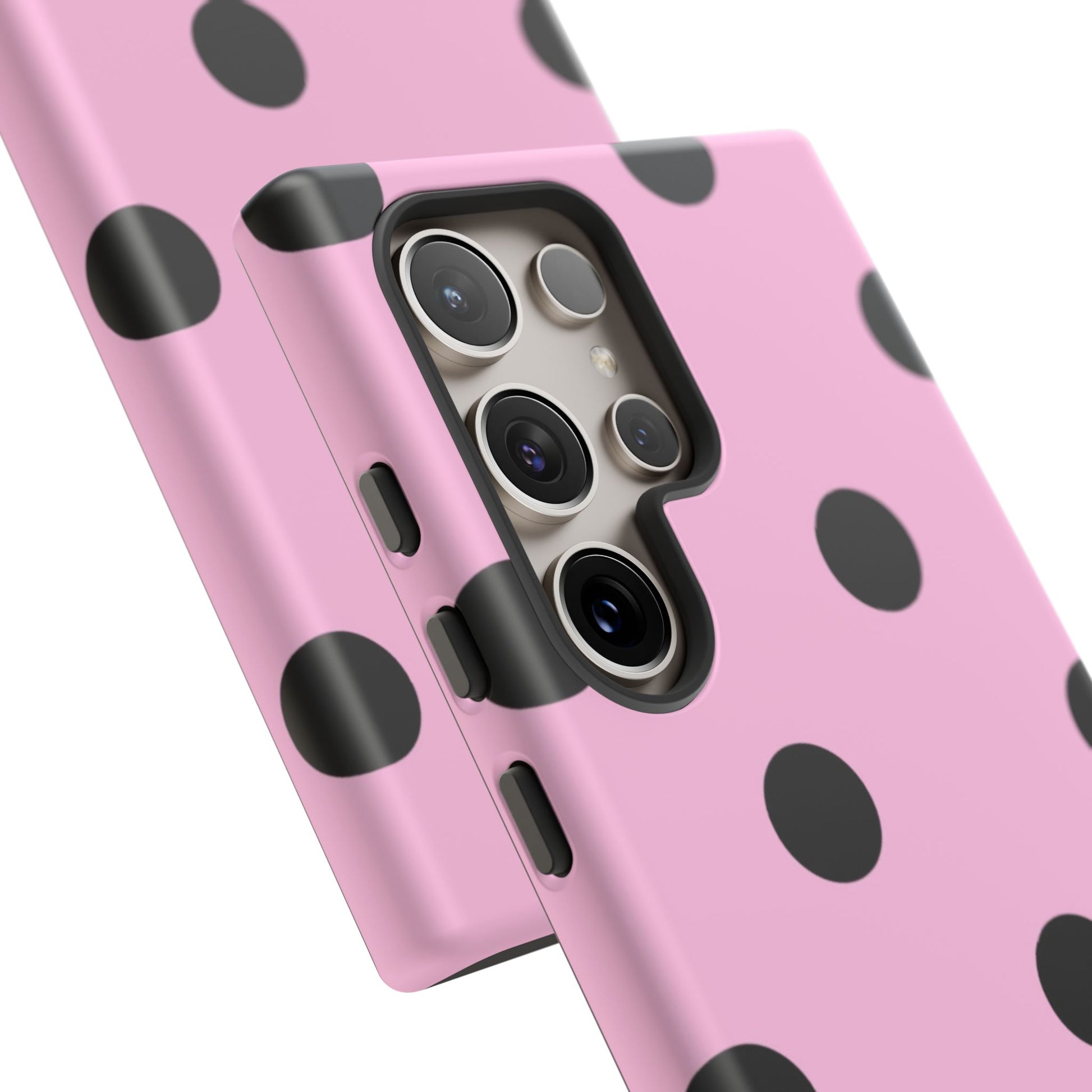 dark pink polka dot case