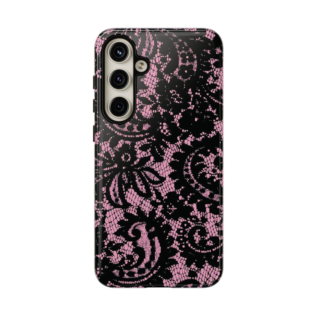 Pink lace case