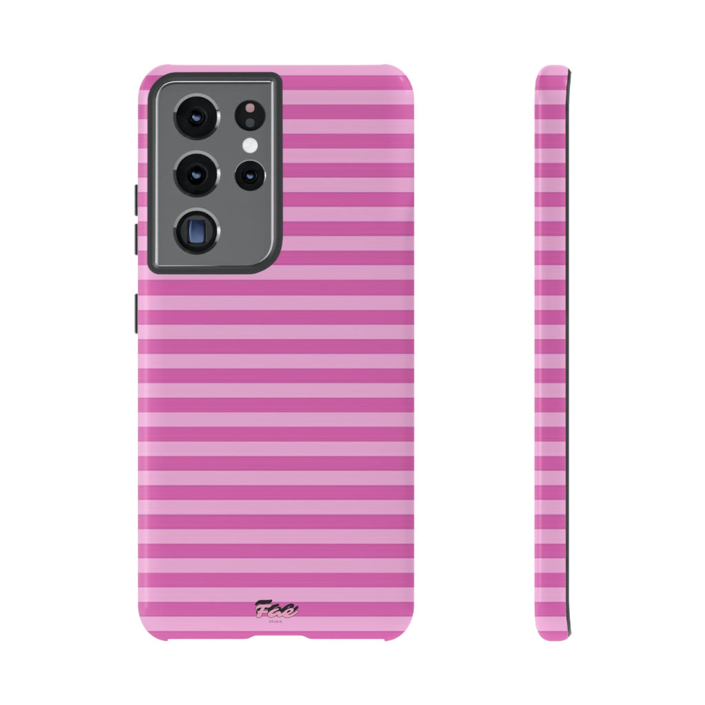 Pink striped case