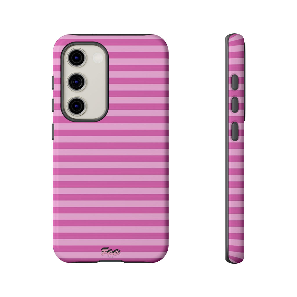Pink striped case