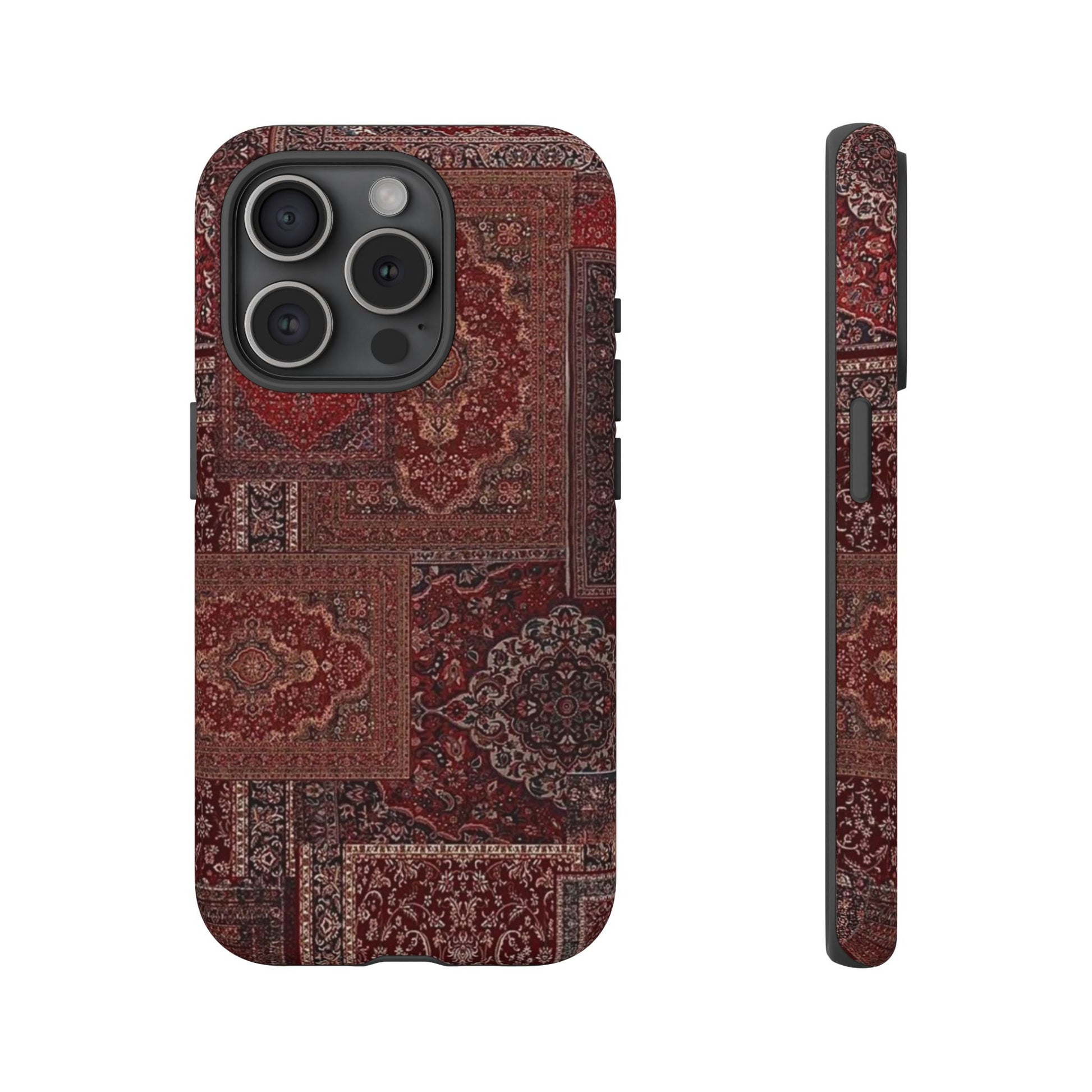 Red Persian Rug Case (collage)