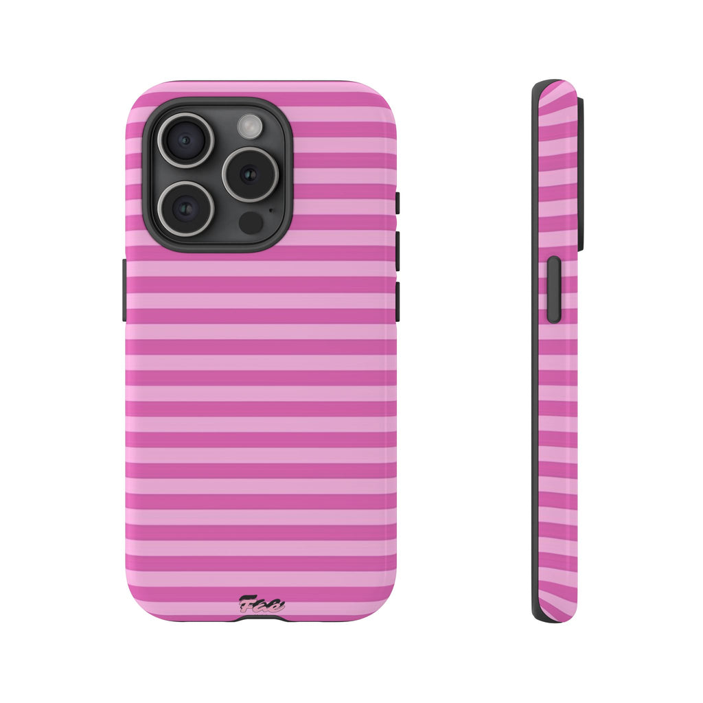 Pink striped case