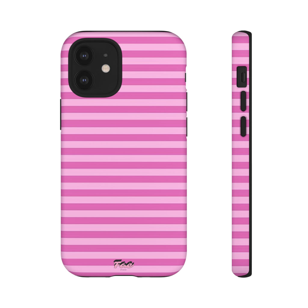 Pink striped case