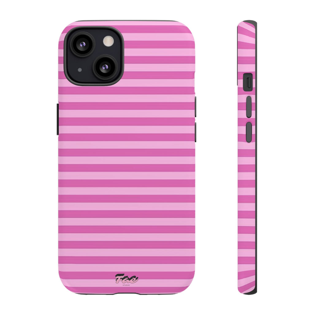 Pink striped case