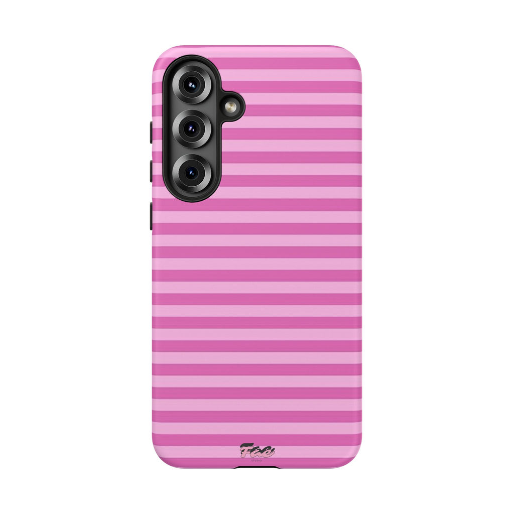 Pink striped case