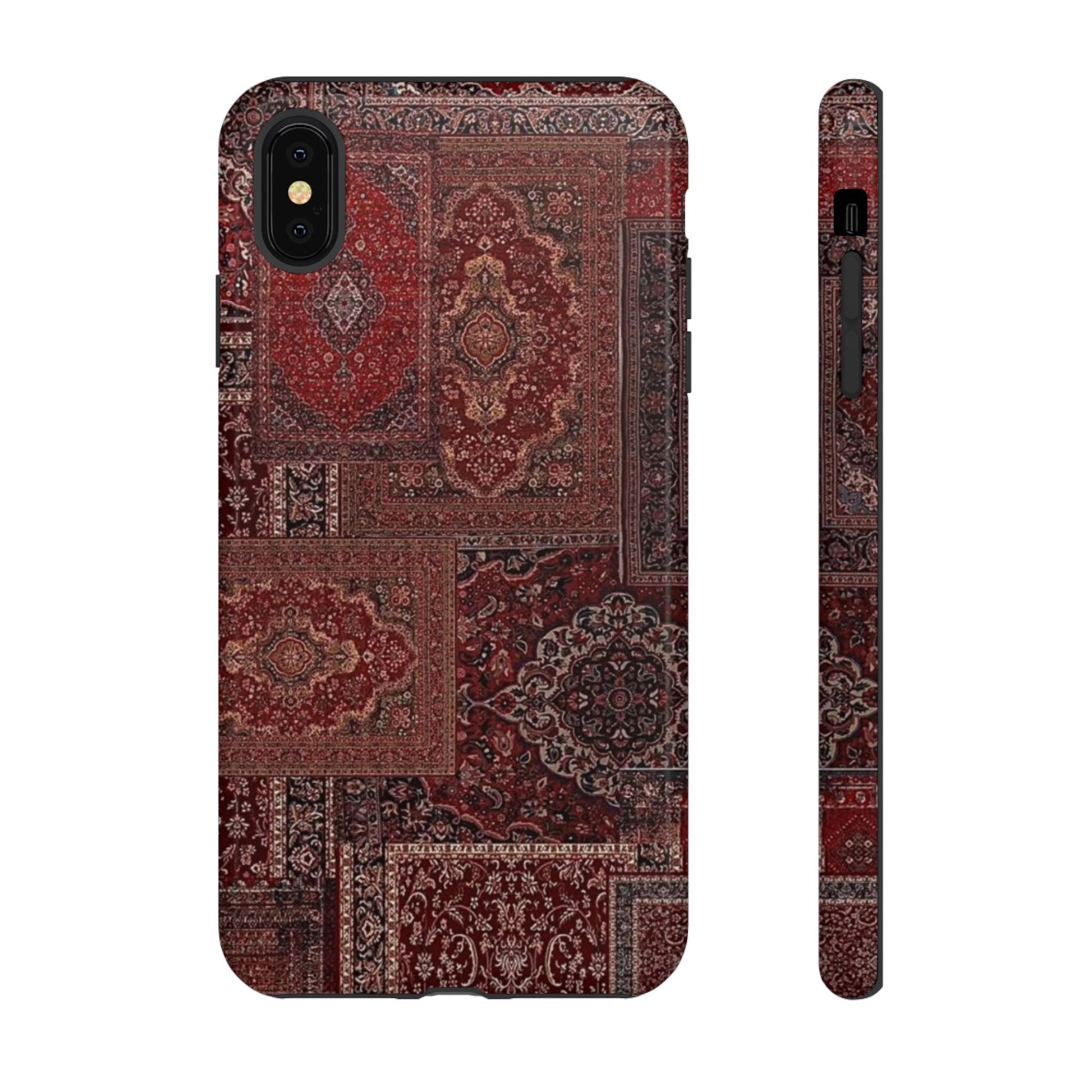 Red Persian Rug Case (collage)
