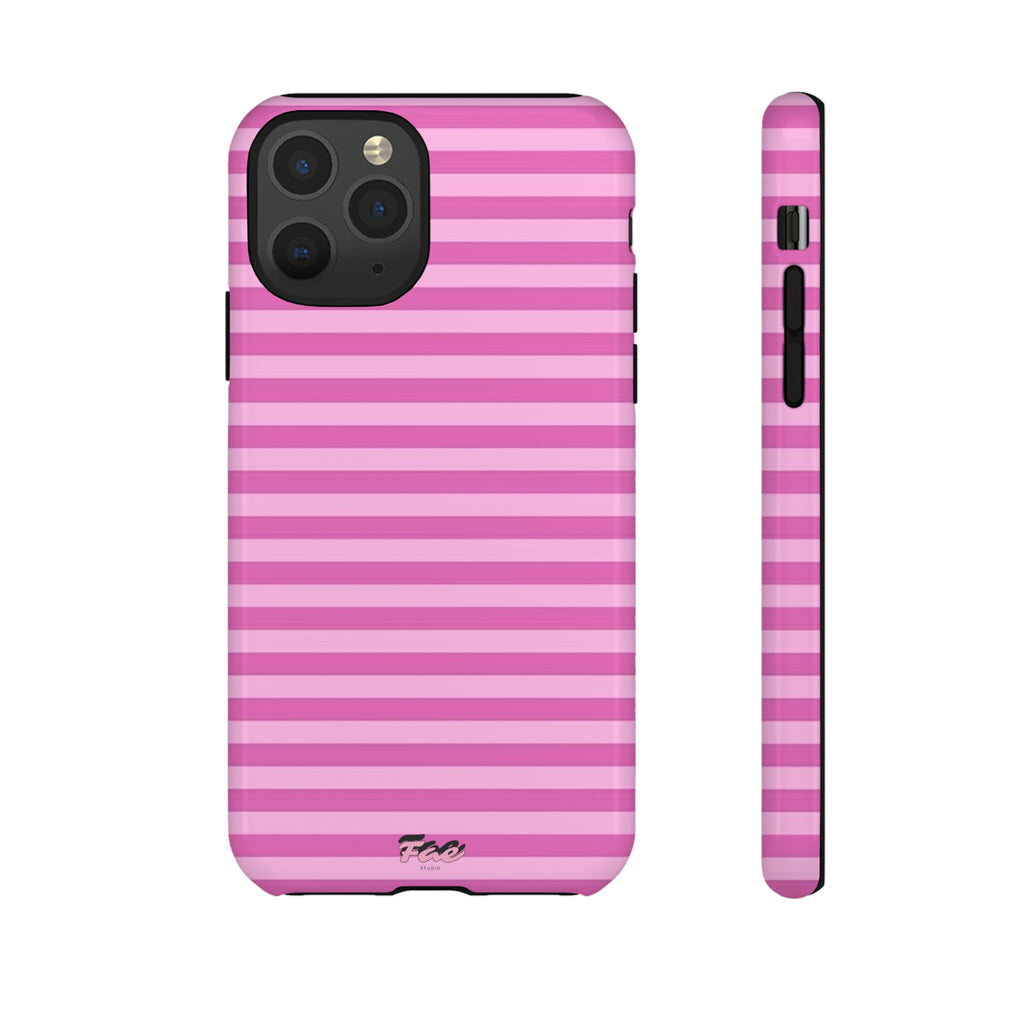 Pink striped case