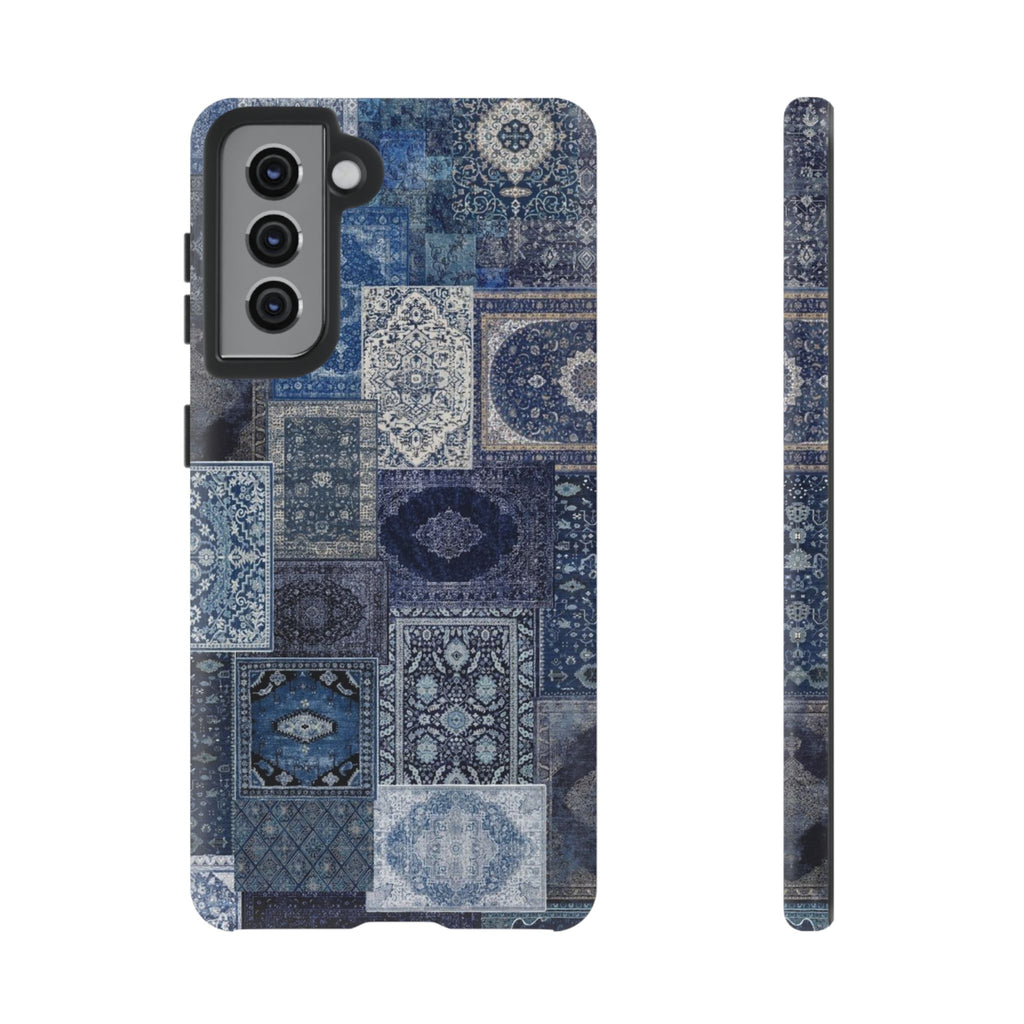 Blue Persian Rug Case (collage)