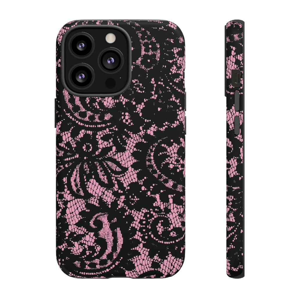 Pink lace case