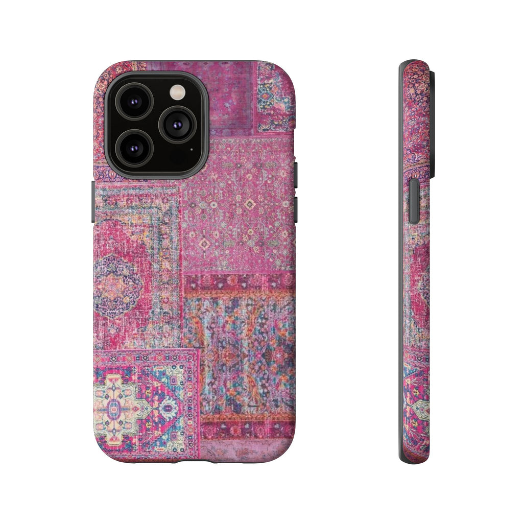 Dark Pink Persian Rug Case