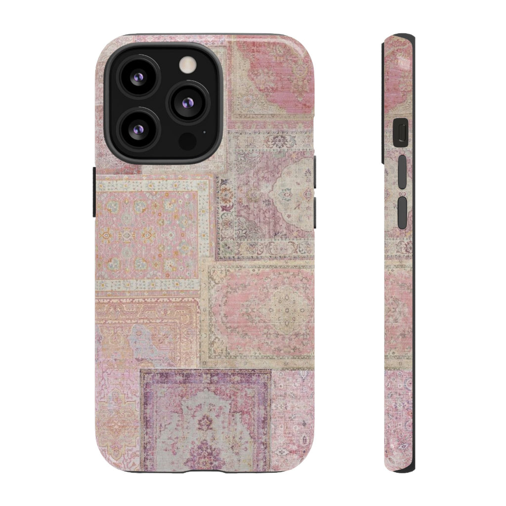 Pink Persian Rug Case (collage)