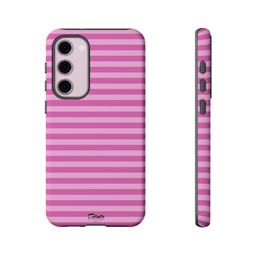 Pink striped case