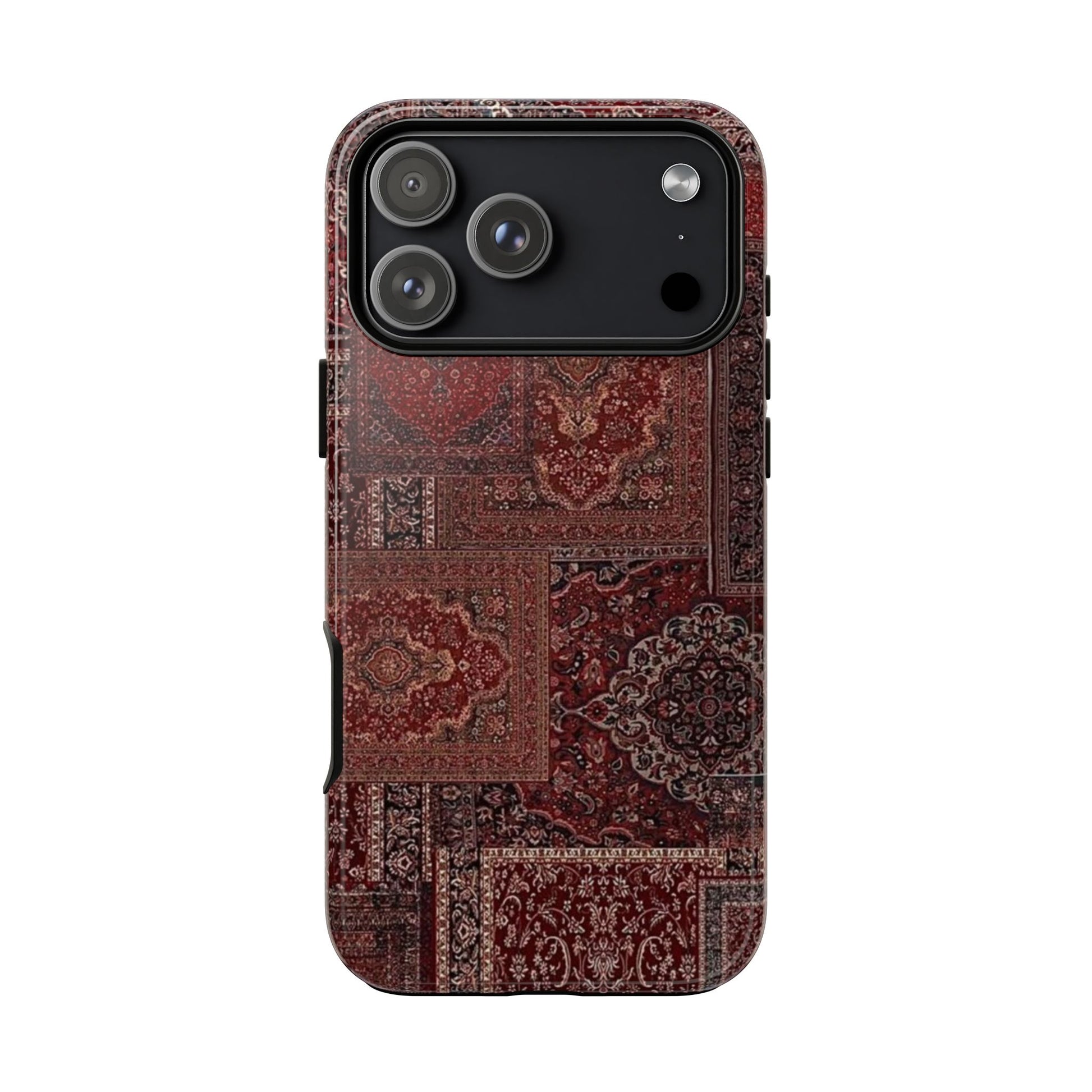 Red Persian Rug Case (collage)