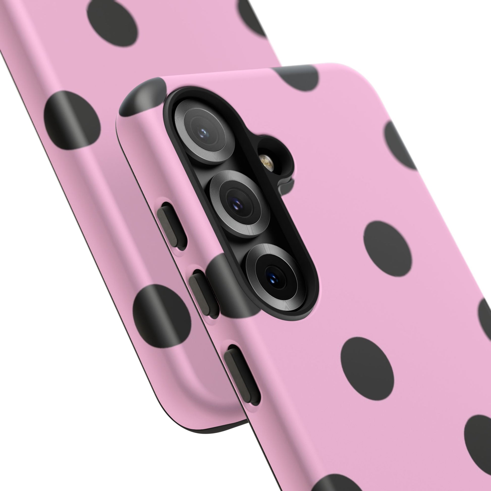 dark pink polka dot case