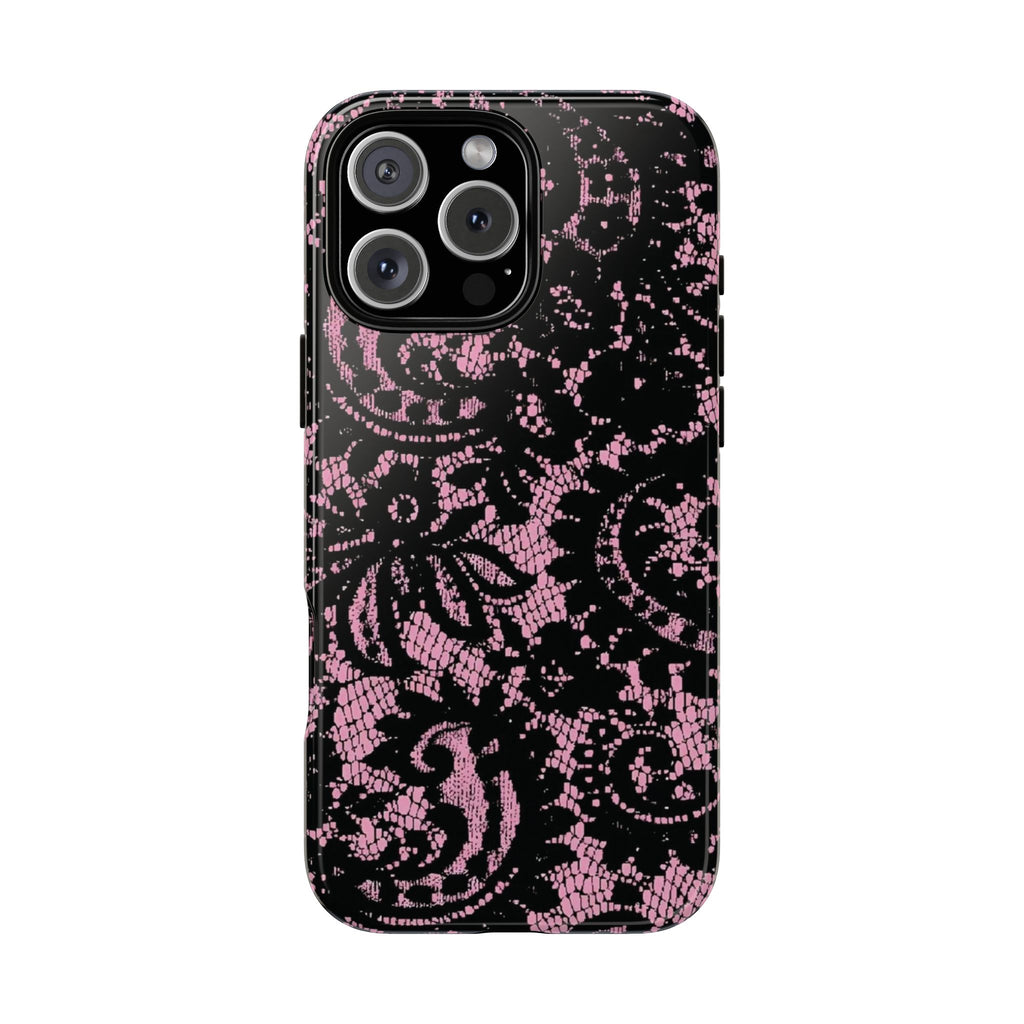 Pink lace case