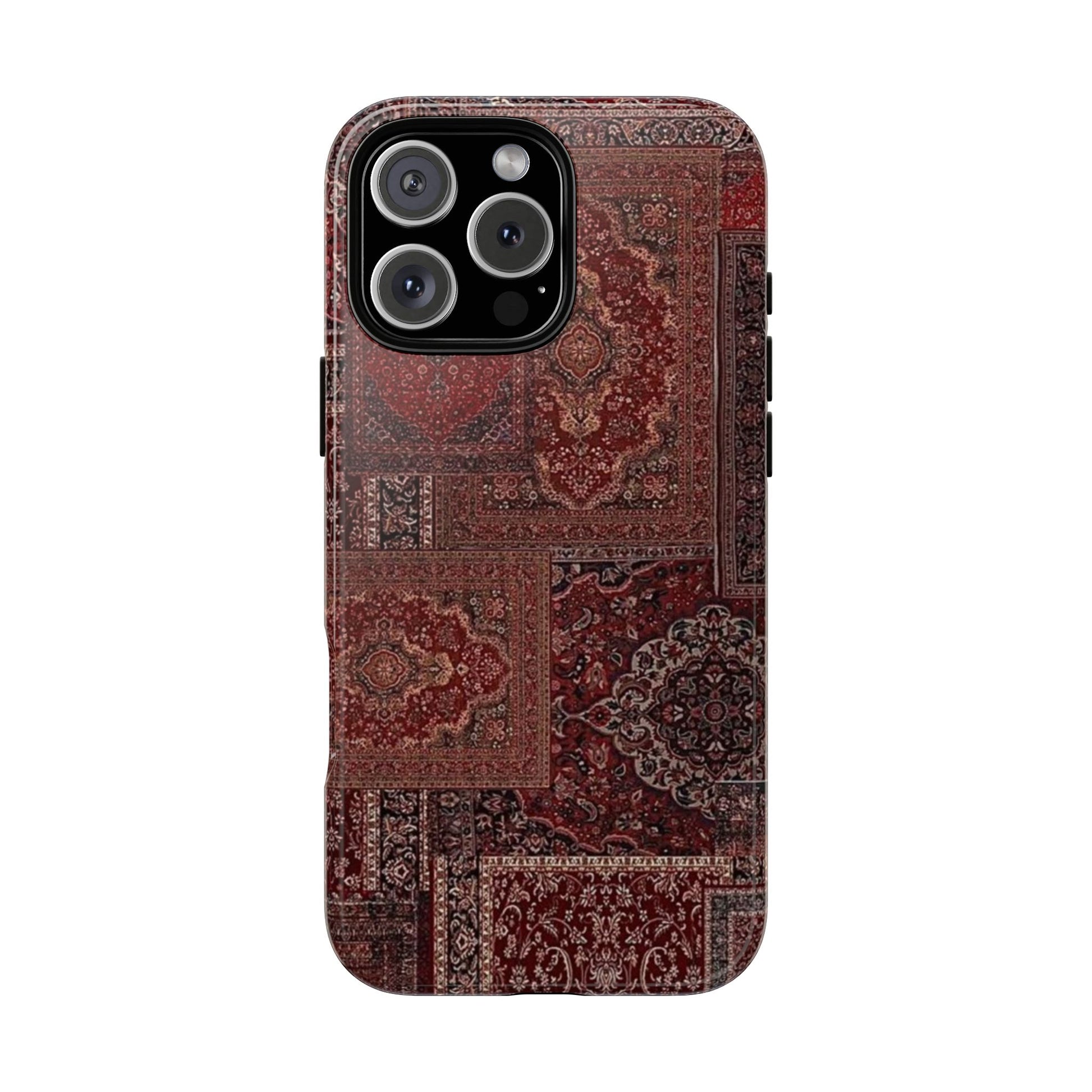 Red Persian Rug Case (collage)