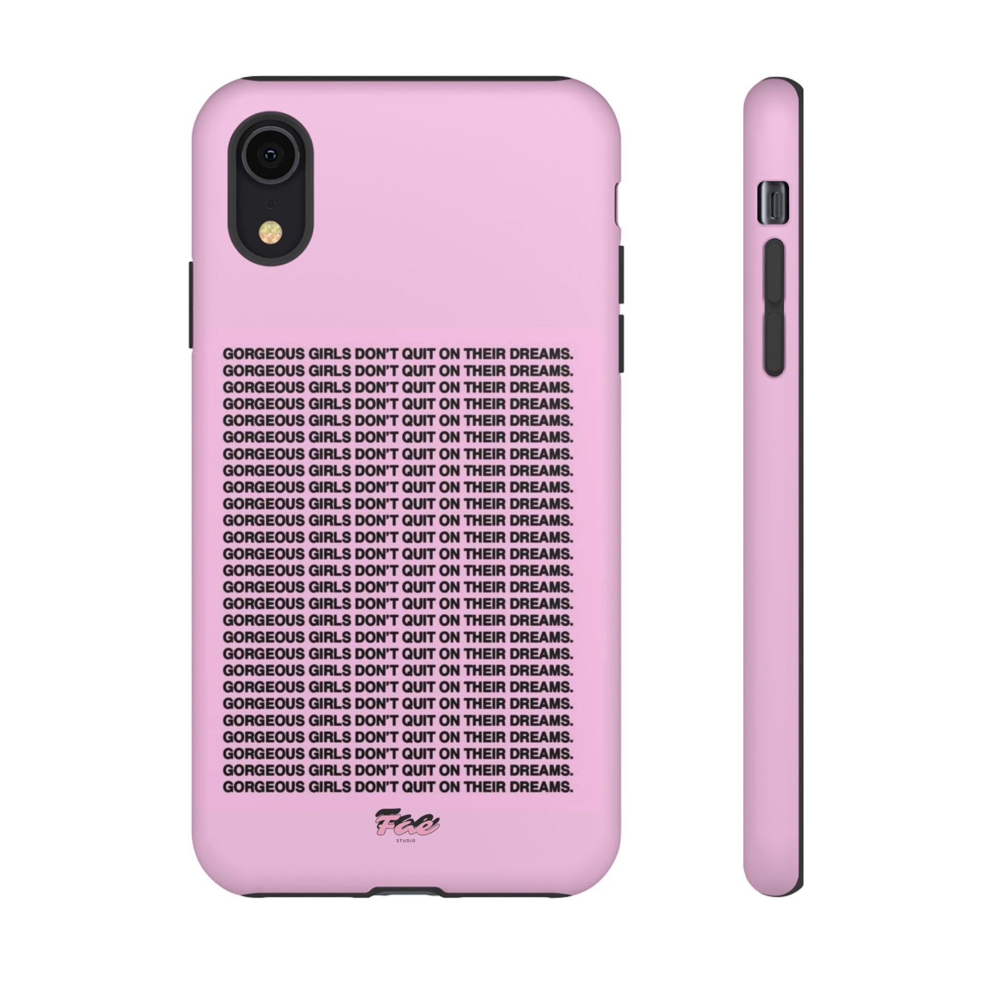 Gorgeous girl don't quit on their dreams  case