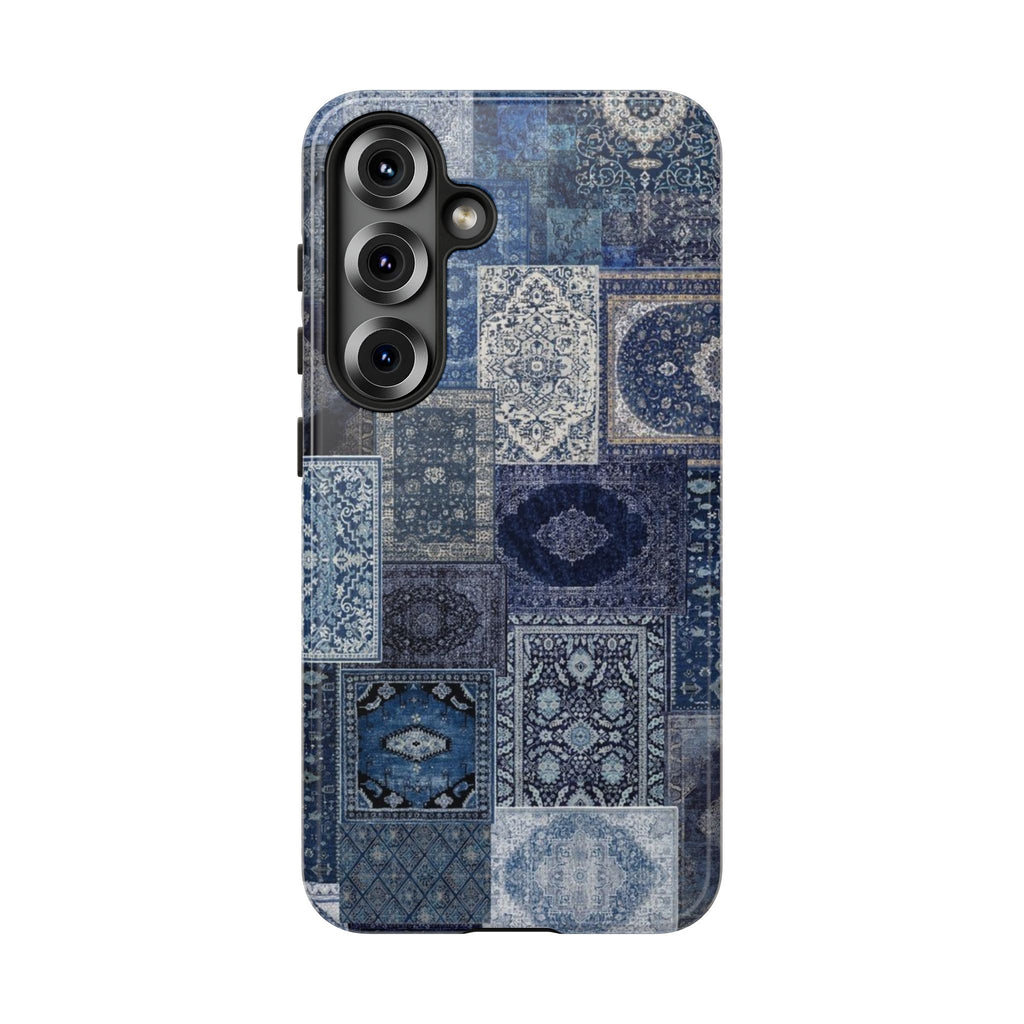 Blue Persian Rug Case (collage)