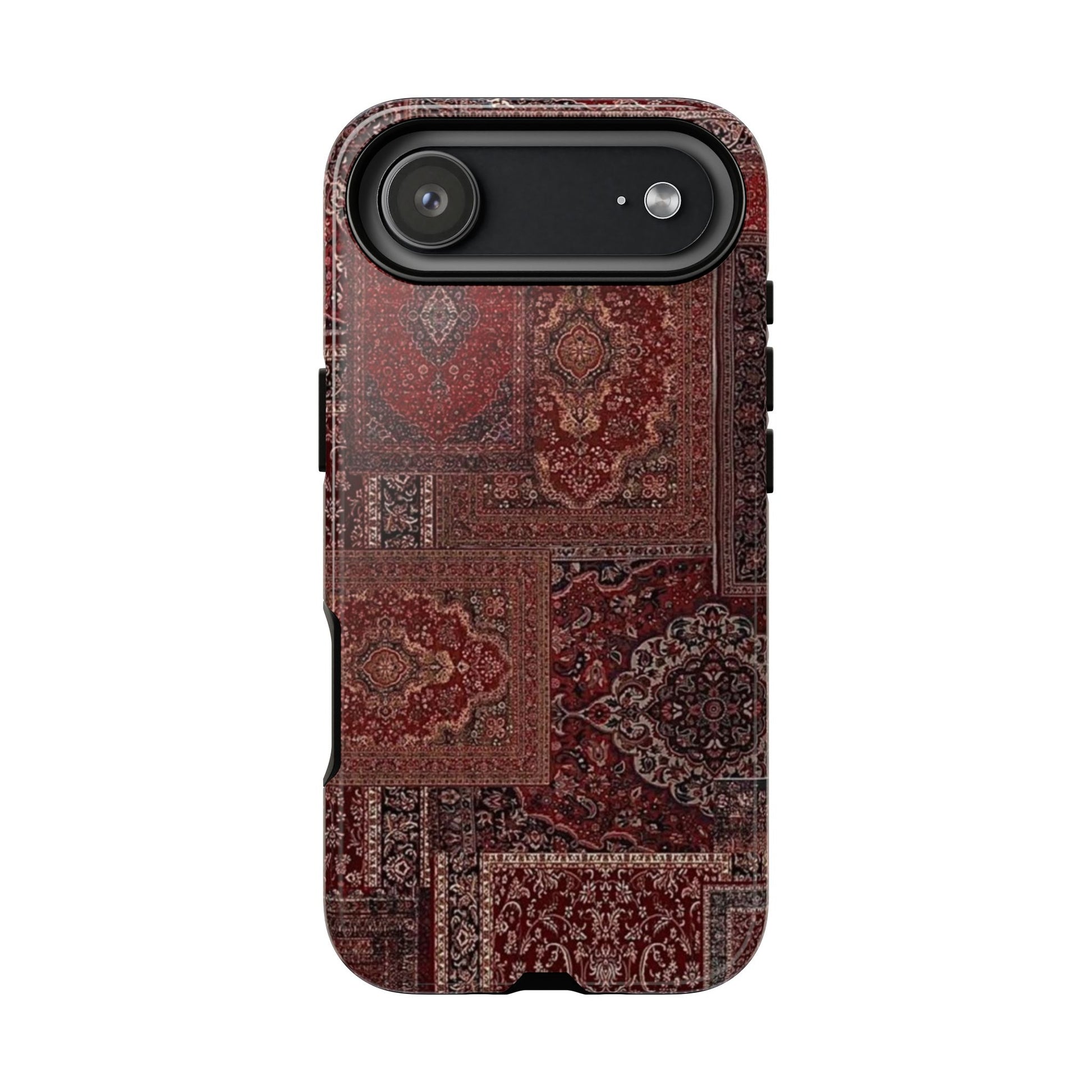 Red Persian Rug Case (collage)