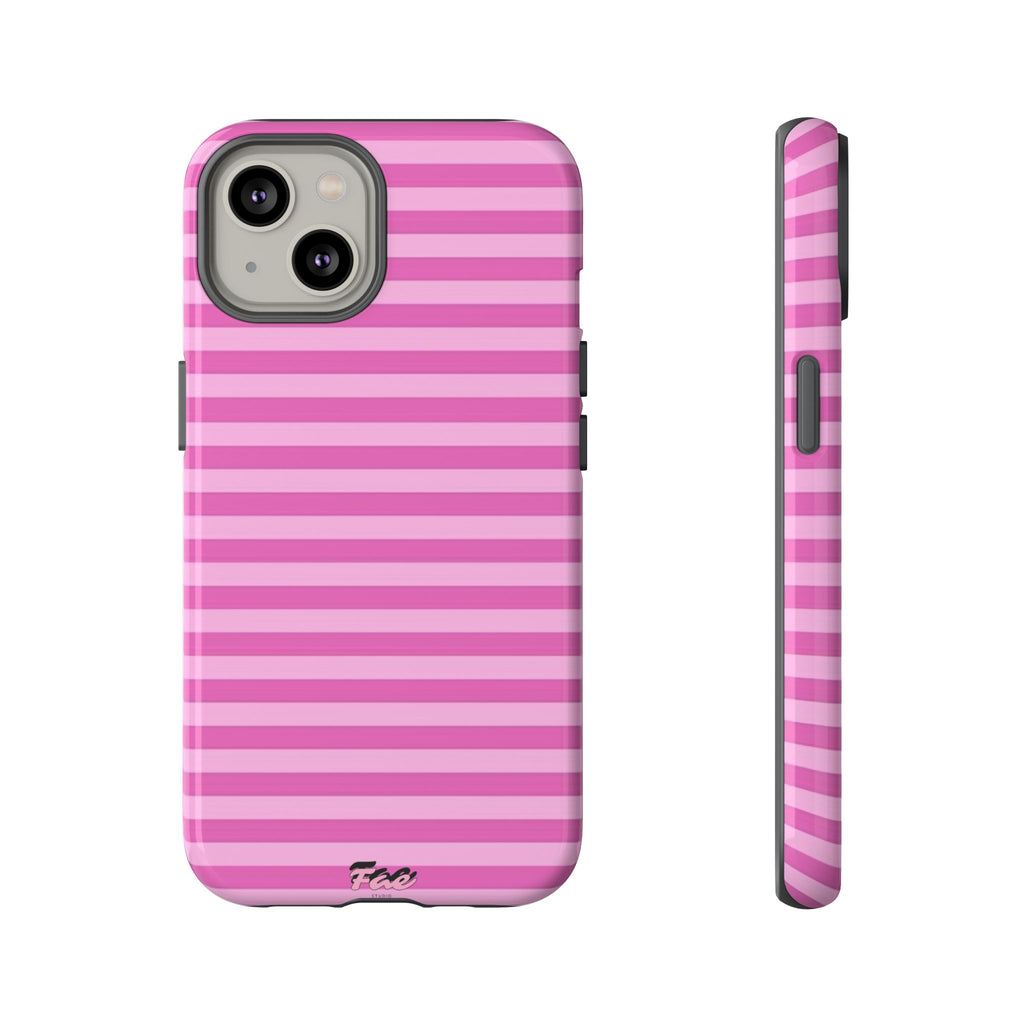 Pink striped case
