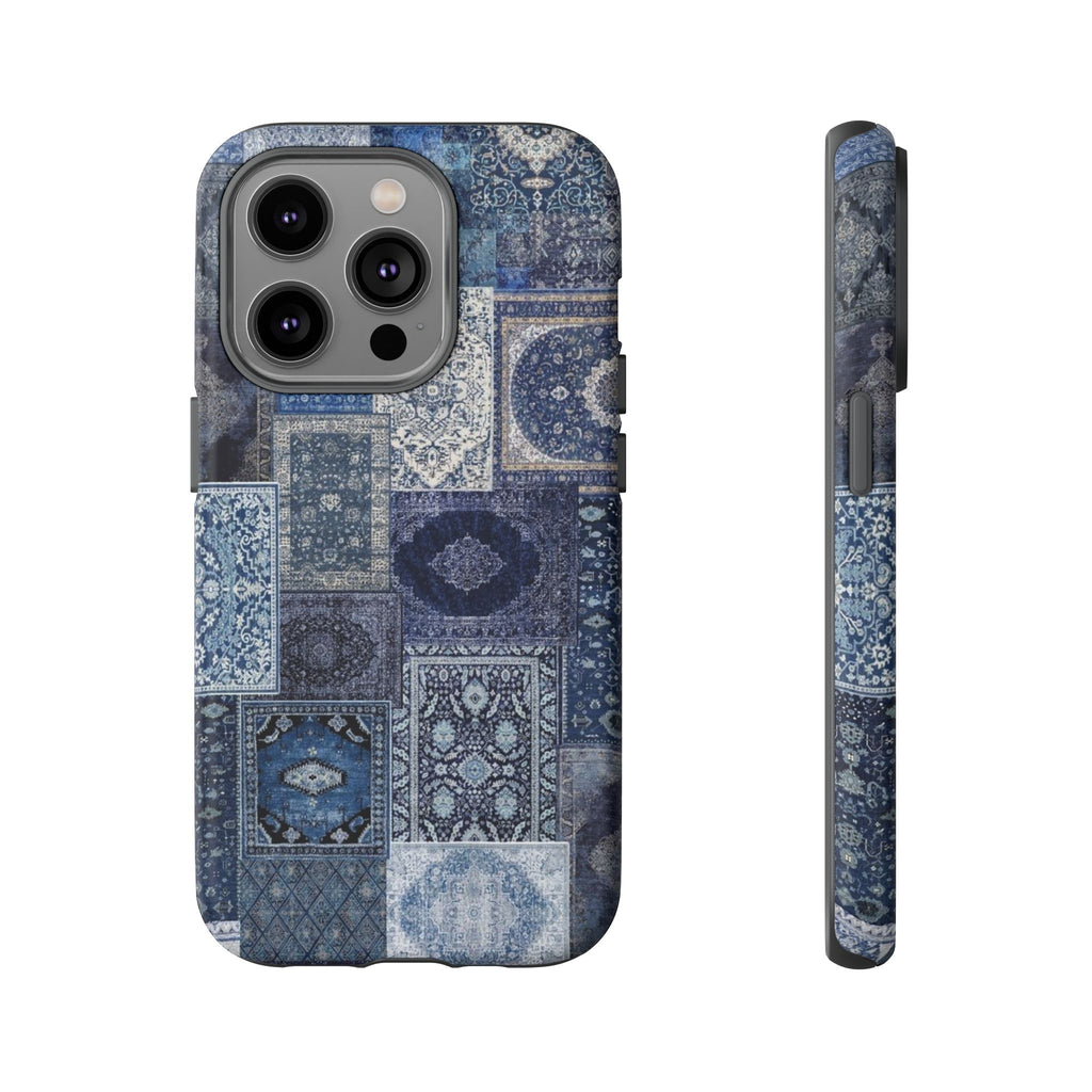 Blue Persian Rug Case (collage)