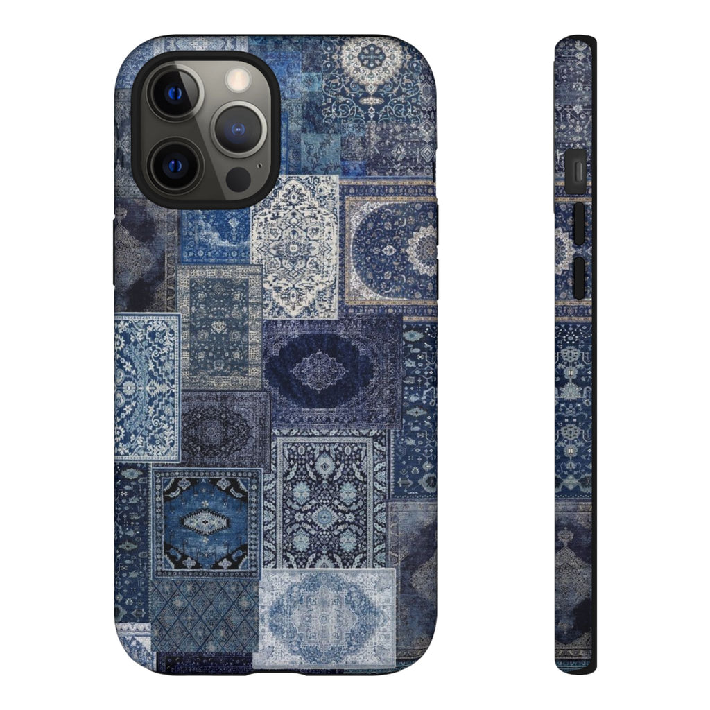 Blue Persian Rug Case (collage)