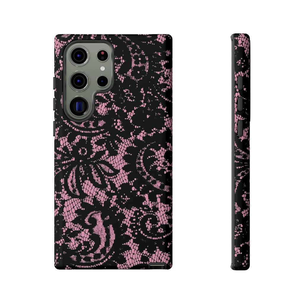 Pink lace case
