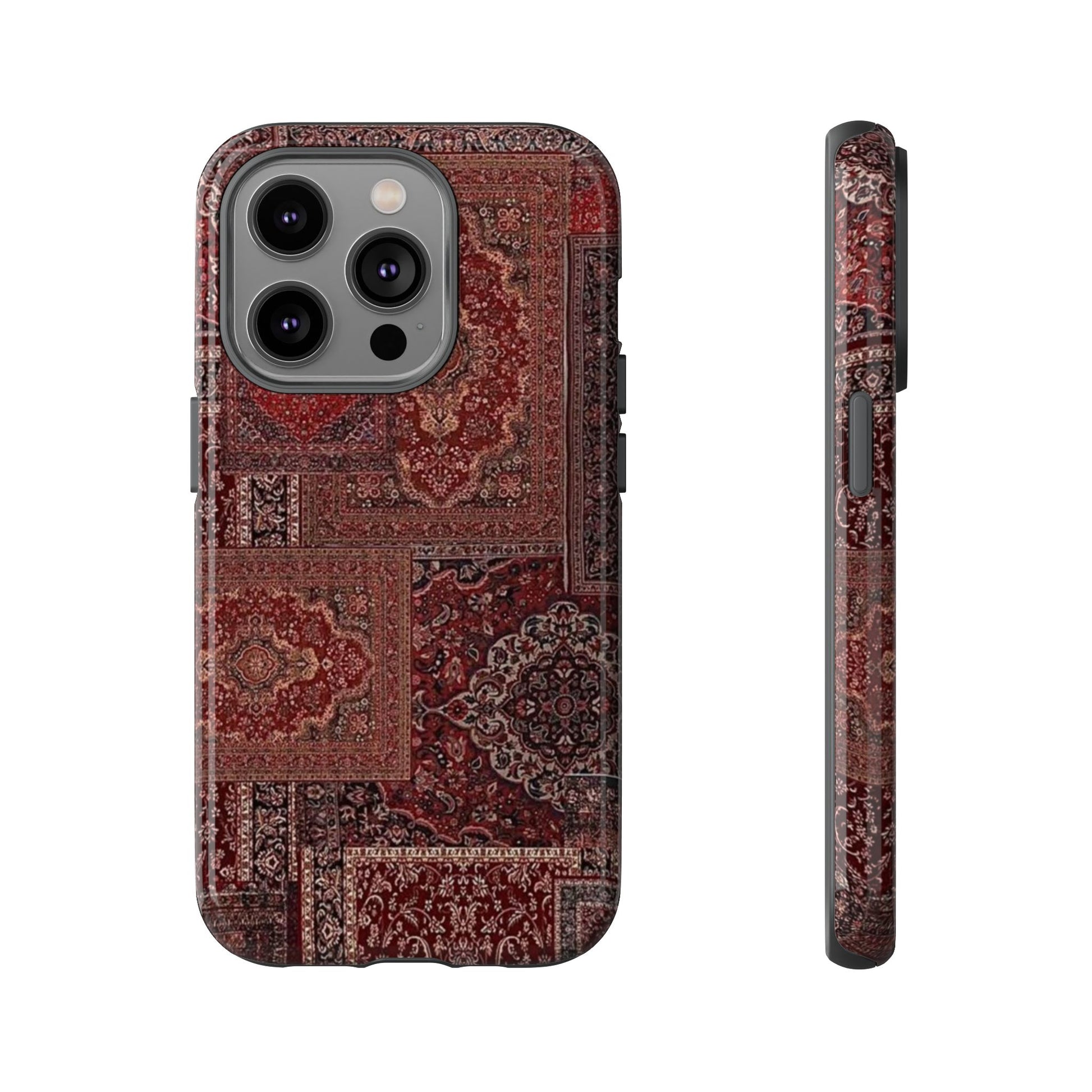 Red Persian Rug Case (collage)