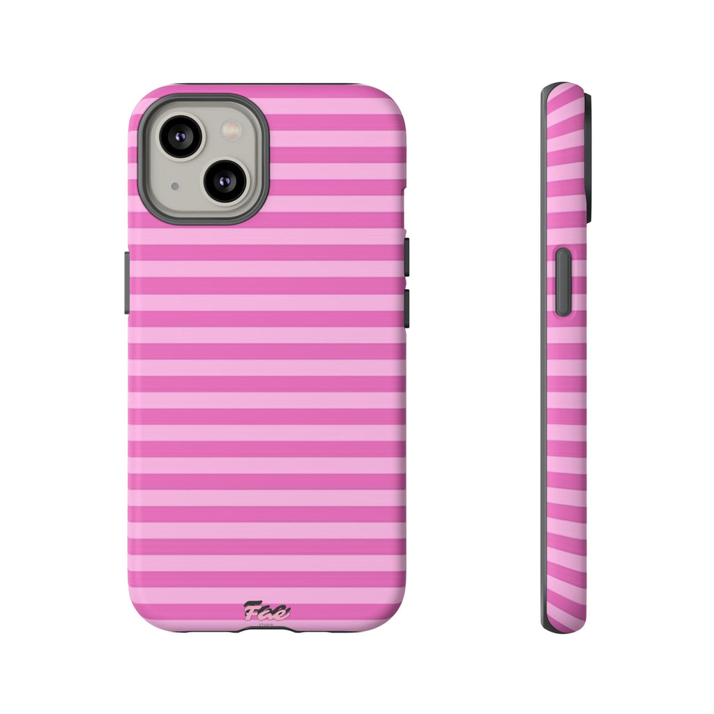 Pink striped case