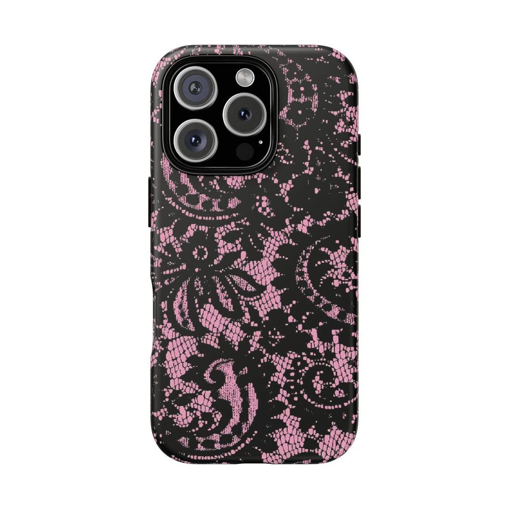 Pink lace case