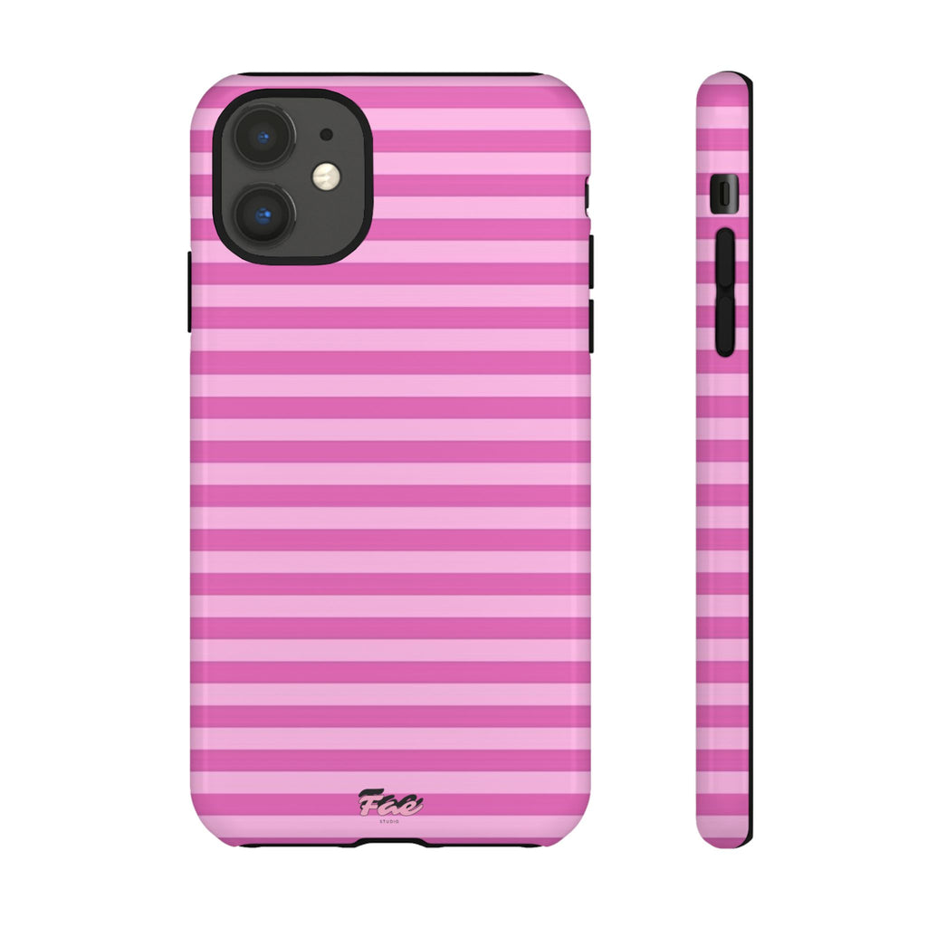 Pink striped case