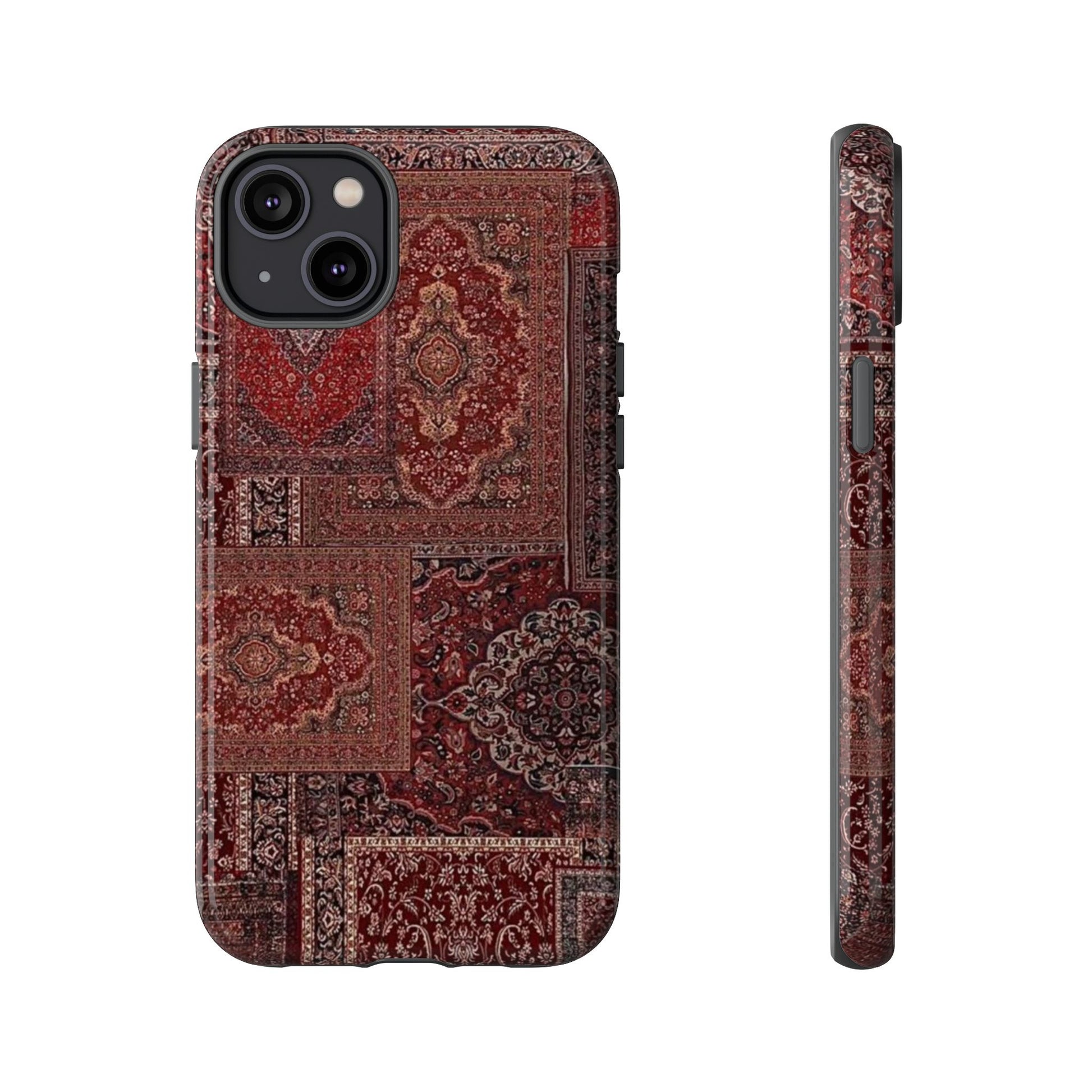 Red Persian Rug Case (collage)