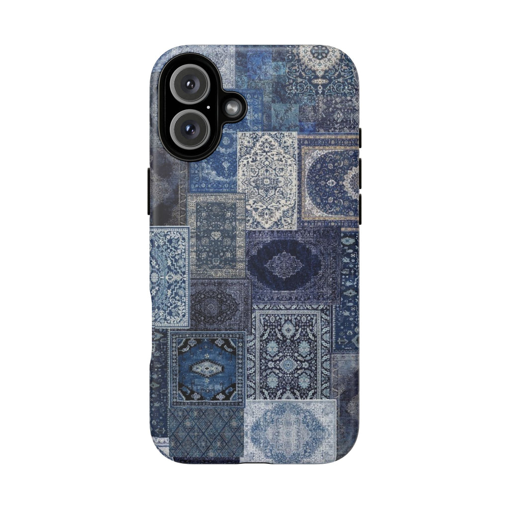 Blue Persian Rug Case (collage)