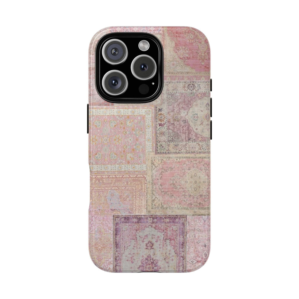Pink Persian Rug Case (collage)