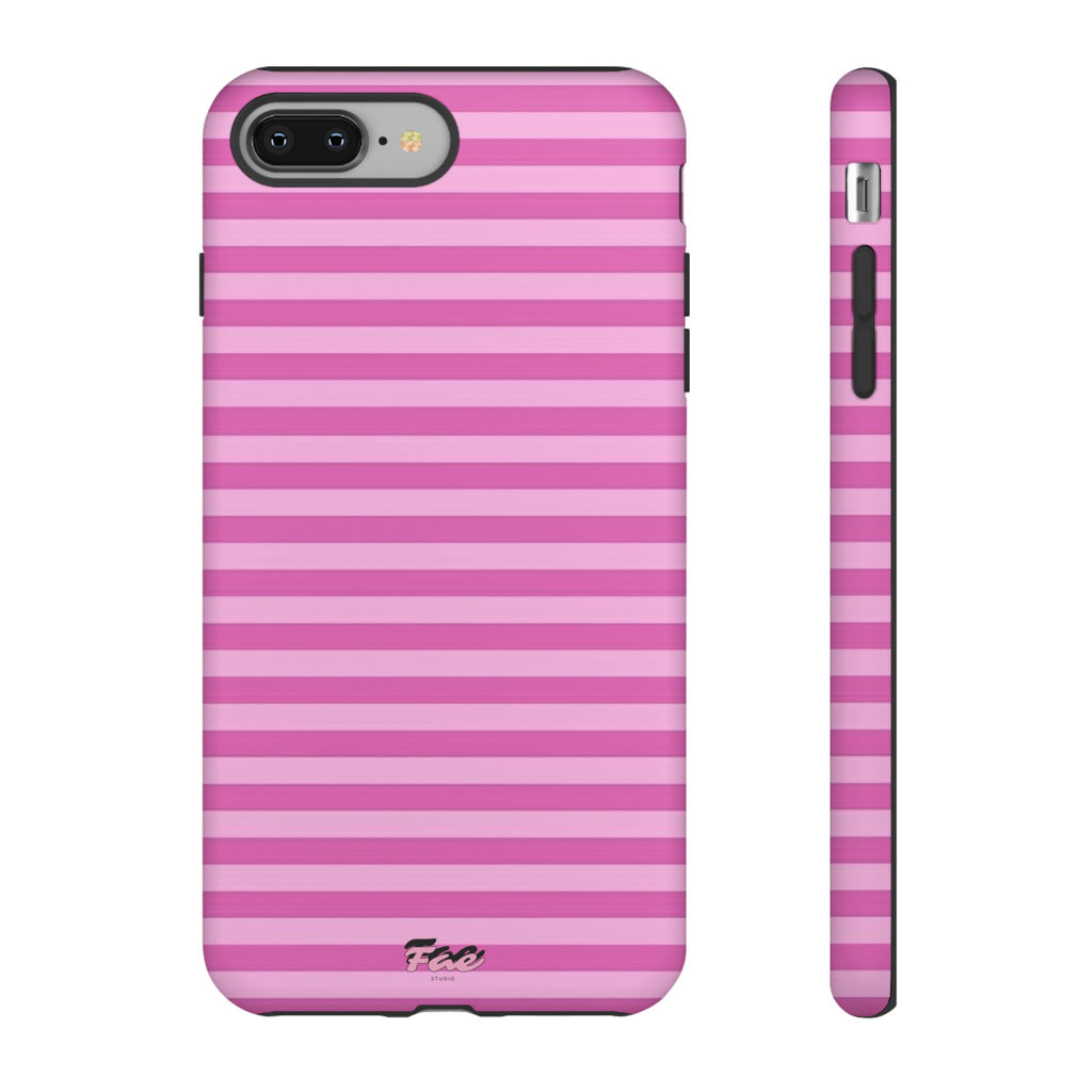 Pink striped case