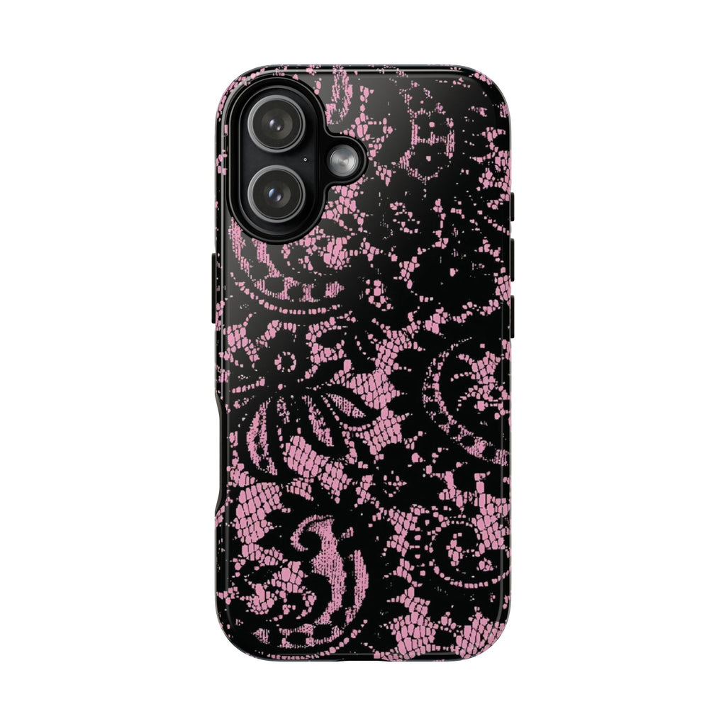 Pink lace case