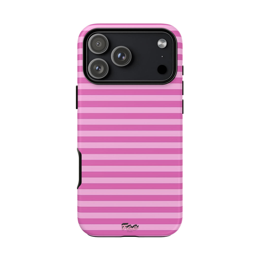 Pink striped case