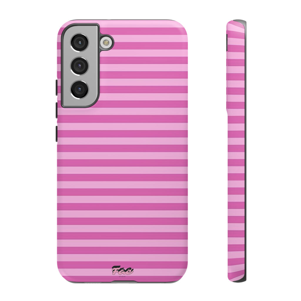 Pink striped case