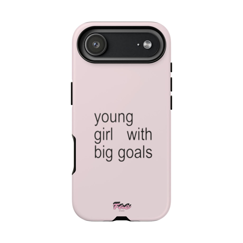 Young girl with big goals case