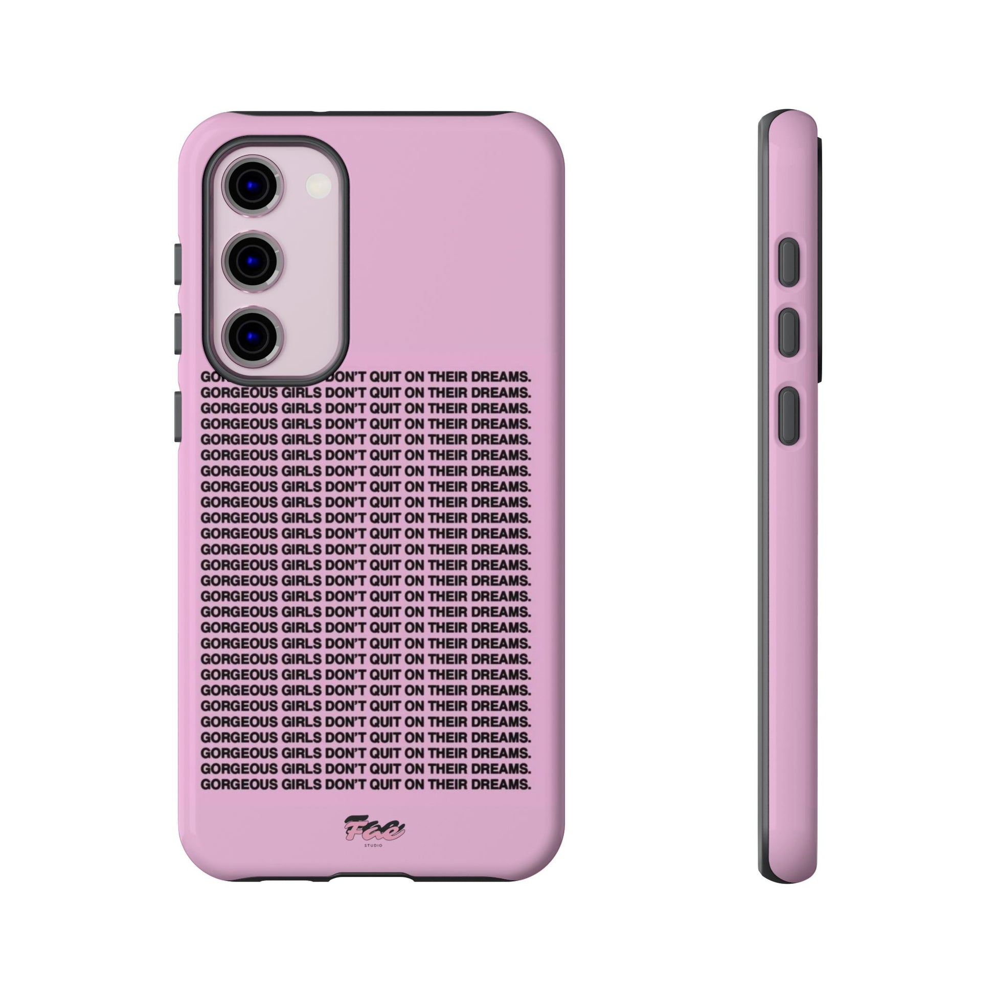 Gorgeous girl don't quit on their dreams  case