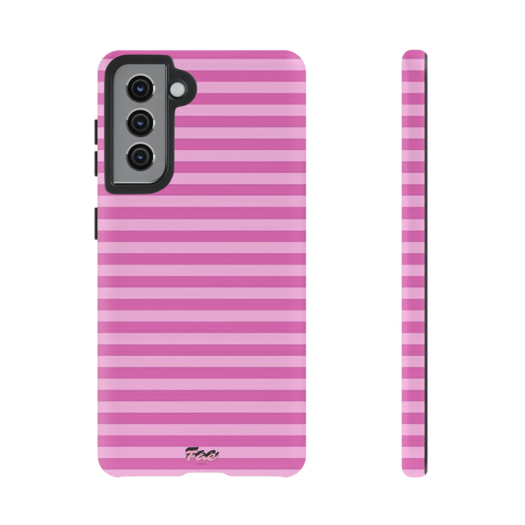 Pink striped case
