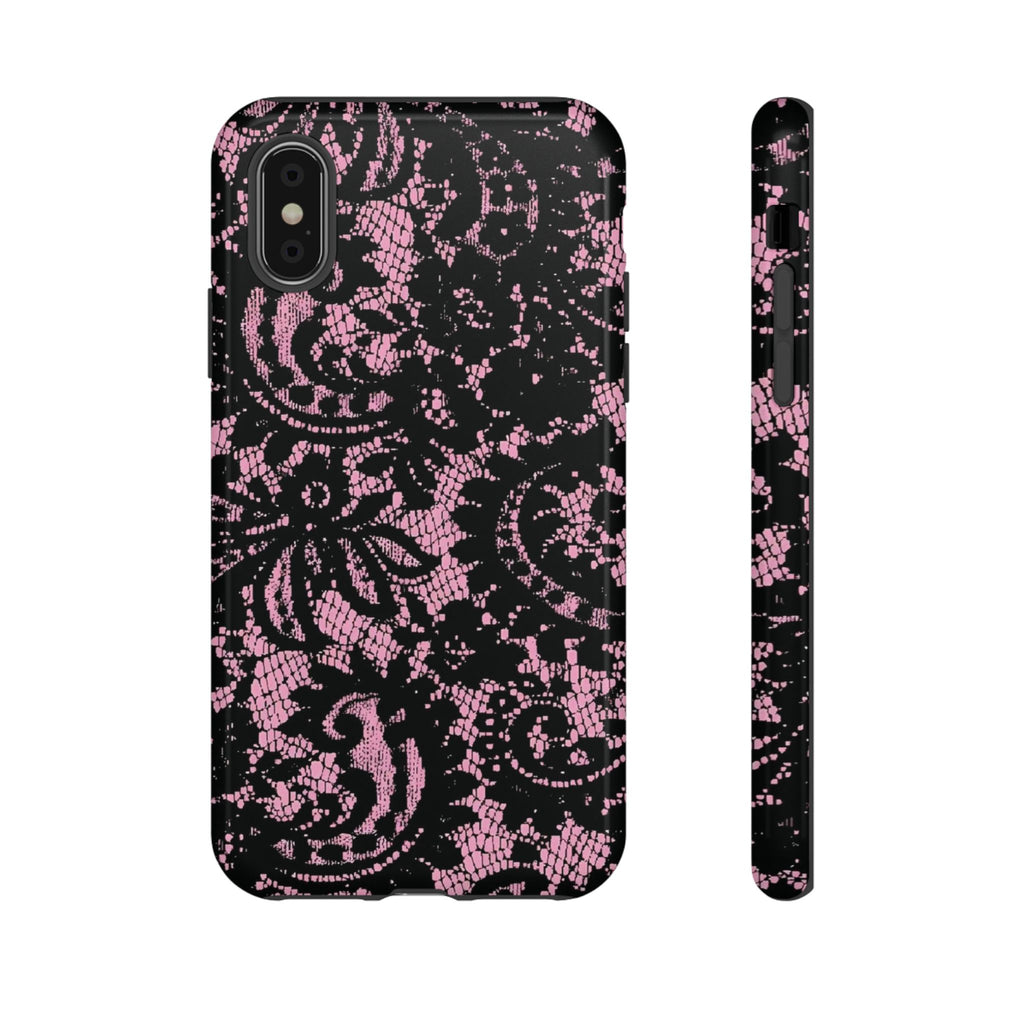 Pink lace case