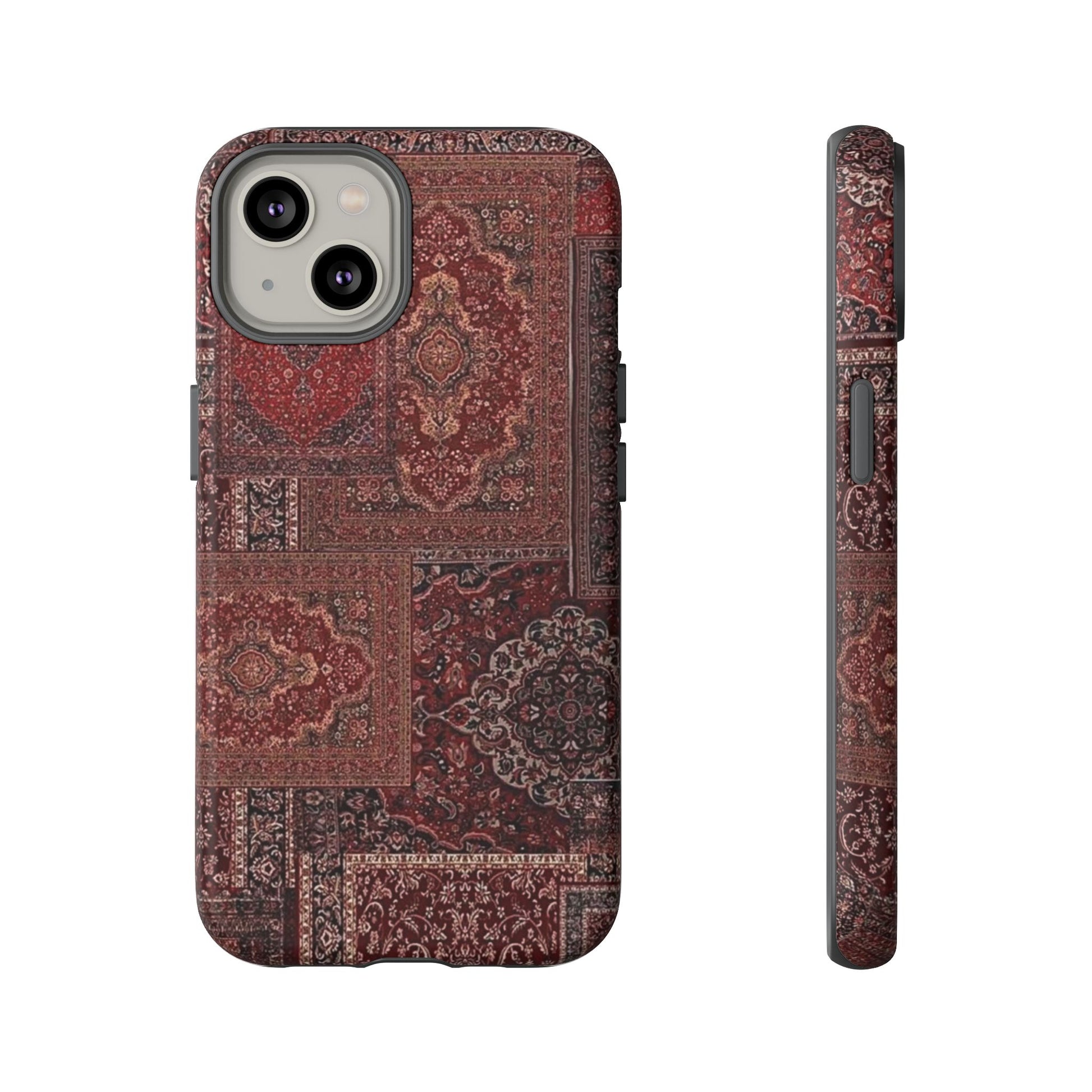 Red Persian Rug Case (collage)