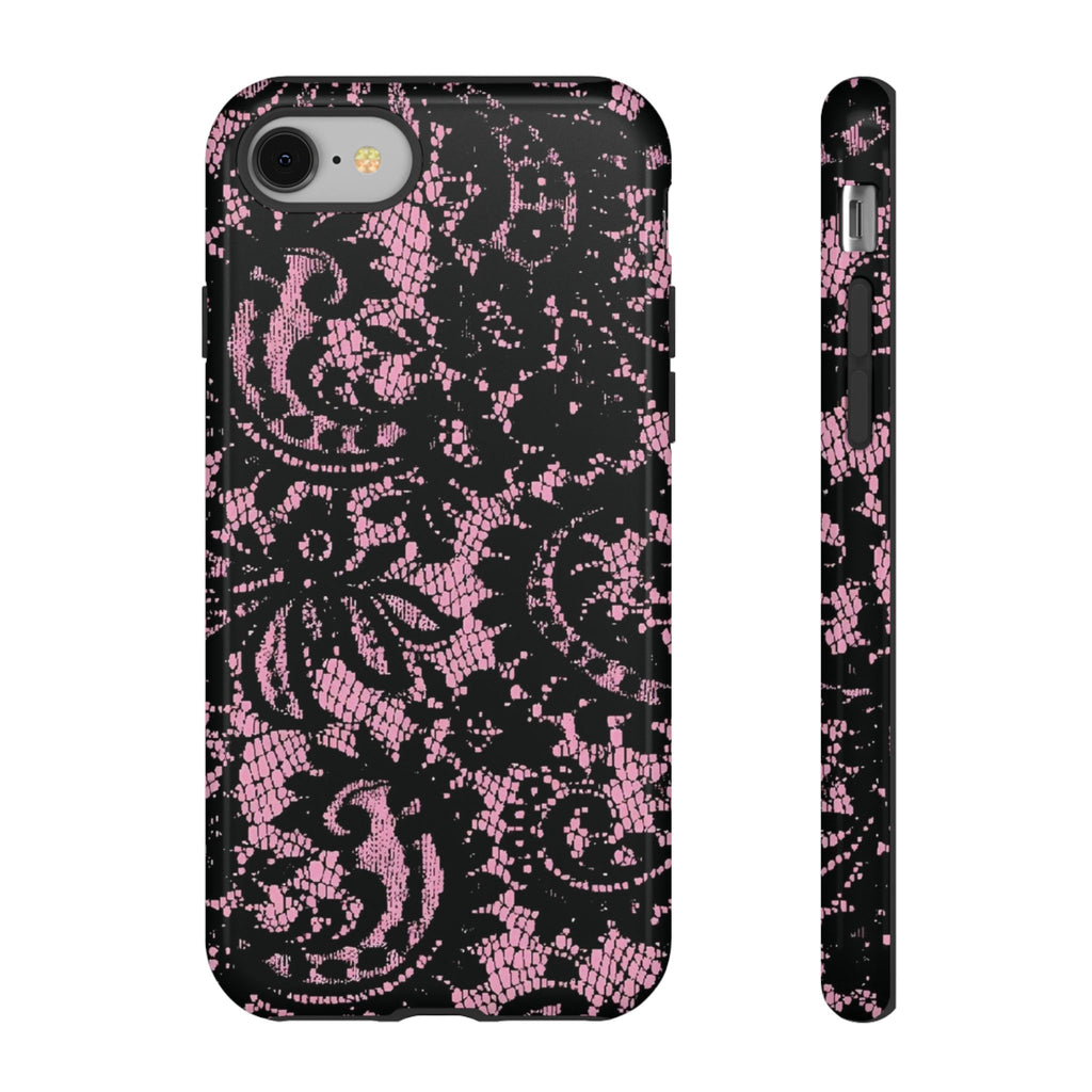 Pink lace case