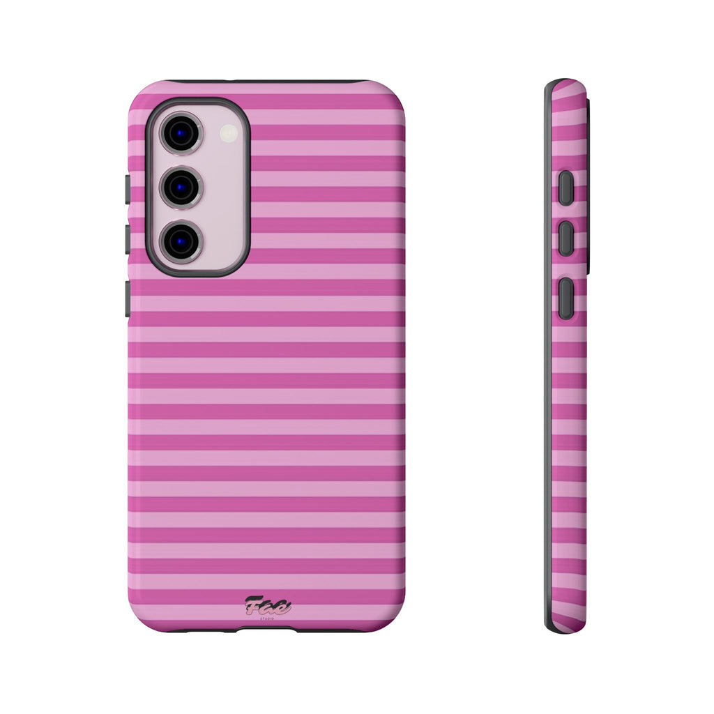 Pink striped case