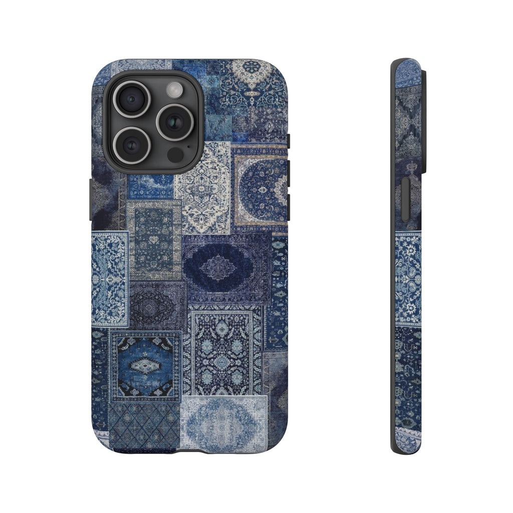 Blue Persian Rug Case (collage)